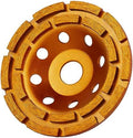 KSEIBI 644035 Diamond Concrete Grinding Wheel 5 inch for Polishing and Cleaning Stone Concrete Surface, Cement, Marble, Rock, Granite, and Thinset Removing, Angle Grinder Wheels Cup