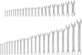 TEKTON Stubby and Standard Combination Wrench Set, 44-Piece | WCB90907