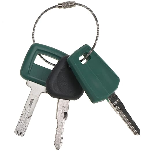 Solarhome Set of 3 Ignition Keys Master Set Excavator Key Heavy Equipment Key Set/Construction Compare with Key Heavy Equipment Excavator Loader Truck