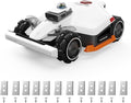 Mammotion LUBA 3 AWD 5000 Robot Lawn Mower, Perimeter Wire Free for 1.25 Acres, All-Wheel-Drive for 80% Slopes, 360° LiDAR+NetRTK+AI Vision, 50 Multi-Zone Management, Cutting Height 1.0"-2.7"