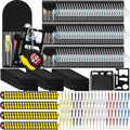 336 Pcs Mini Screwdriver Tape Keychain Set Multitool Pen Card Father's Gifts Bulk Mini Tool Set for Adult Men Dad (Multicolor)