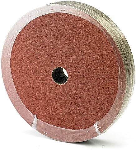 Mercer Industries 304100-7" x 7/8" Aluminum Oxide Resin Fiber Discs, 100 Grit (25 pack)