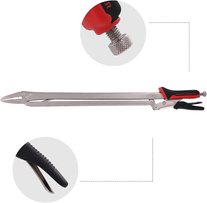 Monster&Master Extended Pliers 18 "One Pointed Nose And One 90 Degree Corner, 2-Piece, MM-EP-002x2