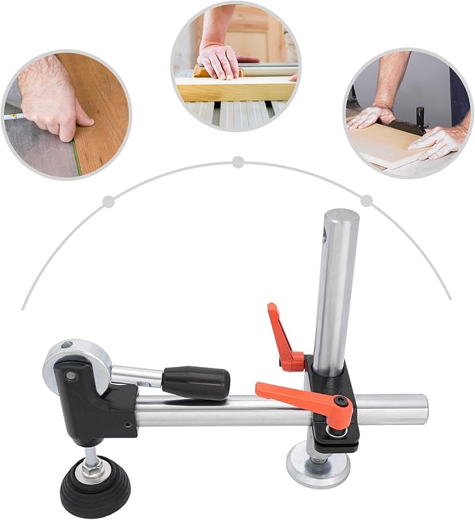 YIYIBYUS Table Saw Presser, Woodworking Manual Clamp Precision Sliding Table Panel Saw Eccentric Press Manual Clamp Metalworking Tool for Woodworking