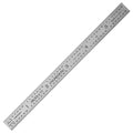 PEC Tools Made in USA Machinist Rule, 6" Flexible Steel Rule, Satin Chrome Finish, Markings 1/10", 1/50", 1/32", 1/64",