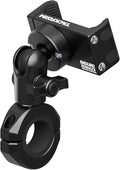 Tackform Black Motorcycle All Metal Phone Mount - Vibration Dampening 20MAXX Spring Cradle | Universal Clamp Fits 7/8" to 1-1/4" Handlebars | Compatible with iPhones, Galaxy, More | Short Reach Arm