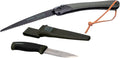 Bahco BAHLAP-KNIFE Ergonomic 7-1/2" Laplander Folding Saw & Knife Set, Includes 396-LAP and 2446-LAP with Rust-Proof Blade and Belt Holster for Bushcraft, Camping, Trail Maintenance & Outdoor Tasks
