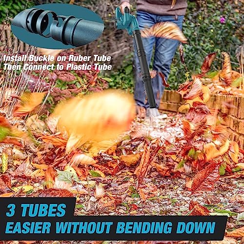 Cordless Leaf Blower for Makita 18V Battery,Electric Jobsite Air Blower with Brushless Motor,6 Variable Speed Up to 180MPH,2-in-1 Handle Electric Blower and Vacuum Cleaner(Battery Not Included)