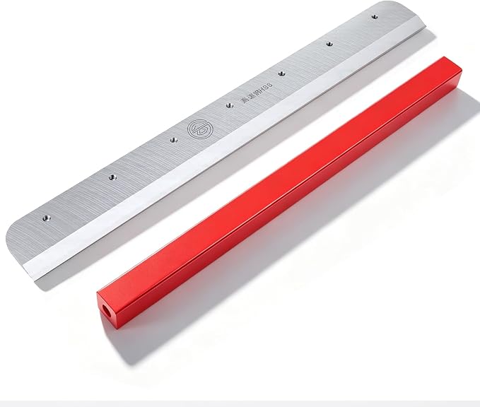 14.81'' Heavy Duty Guillotine Paper Cutter Replacement Blade and Replacement Cutting Stick for 12-inch Industrial A4 Guillotine Cutter Accessories