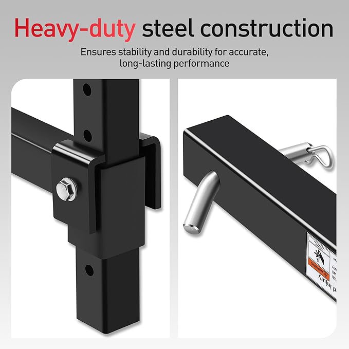 Hitch Mount Vise Plate, Adjustable Height Vise Holder for 2-Inch Receiver