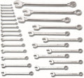 Wright Tool 760 Combination Wrench Set 12 Point Metric Satin Finish 28 Piece 6MM - 50MM Forged Steel Anti-Slip USA Made Industrial Hand Tool Wright Grip 2.0