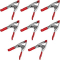 FactorDuty Set of 8-9-Inch Metal Spring Clamp with Red Tip