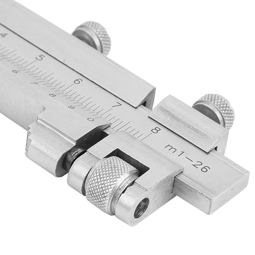 Stainless Steel Height Vernier Caliper Gear Tooth Altitude Slide Marking Ruler