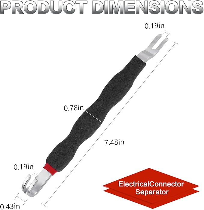 PPZ 2PCS Electrical Disconnect Pliers 13120, 7.48"x0.39" Automotive Electrical Terminal Connector Separator Removal Tool, Automotive Electrical Connector Removal Tool for Car Truck