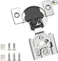 Chibery 50 Pack 5/8" Overlay 3D Soft Close Concealed Hinge for Face Frame Door, Smooth Slow Self Closing Hinges, Satin Nickel, Hidden 105° Open Angle Stainless Steel Hinge for Kitchen Cabinet Door