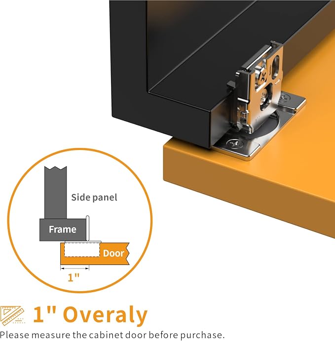 Chibery 20 Pack 1" Overlay 3D Soft Close Concealed Hinge for Face Frame Door, Smooth Slow Self Closing Hinges, Satin Nickel, Hidden 105° Open Angle Stainless Steel Hinge for Kitchen Cabinet Door