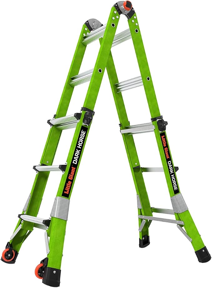 Little Giant Ladders Dark Horse 2.0 FG 13', Hi-viz Green
