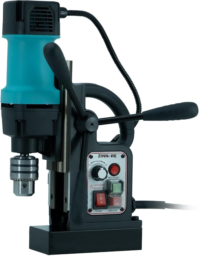 Mag Drill Press, 1150W Magnetic Drill Press, 2360lbf /10500N Mag Force, Portable Electric magnet press machine for Metal Surface