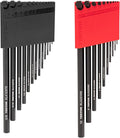 TEKTON Flat End Hex L-Key Set, 23-Piece | KLX91305 | (0.050 - 3/8 in., 1.3 - 10 mm), Manganese Phosphate Finish, Holder