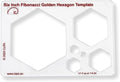 Hexagon Stencil Template for Drawing and Drafting: A Fibonacci-Inspired Hexagon Drawing Tool for Artists Allows The Simple Application of The Golden or Divine Ratio for Artistic Design