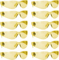 BISON LIFE Clear Safety Glasses – ANSI Z87.1 Scratch & Impact Resistant Wrap Around Eye Protection Goggles for Men & Women