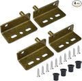 Aifeier ET 2 Sets Pivot Hinges Bronze Heavy Duty Concealed Shaft Door Hinges with Bushing for Wood Doors, Drawers, Furniture Cabinets, Wardrobe, Showcase, etc