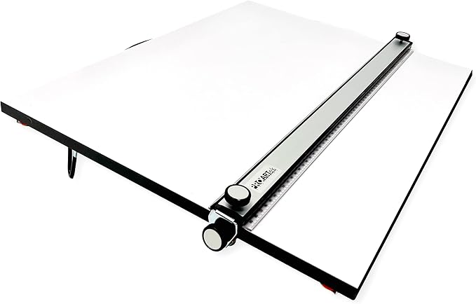 Proartek PK00017 Model PXB31 Portable Drafting Drawing Board 23" x 31"; PXB Series; Adjustable Aluminum Parallel Straightedge; Carry Handle; Architecture Tool for Students and Professionals