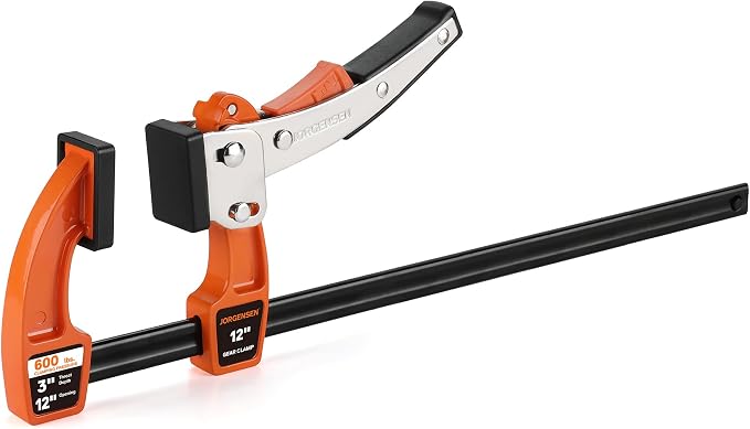 Jorgensen 12-Inch Bar Clamp, Ratcheting Bar Clamp