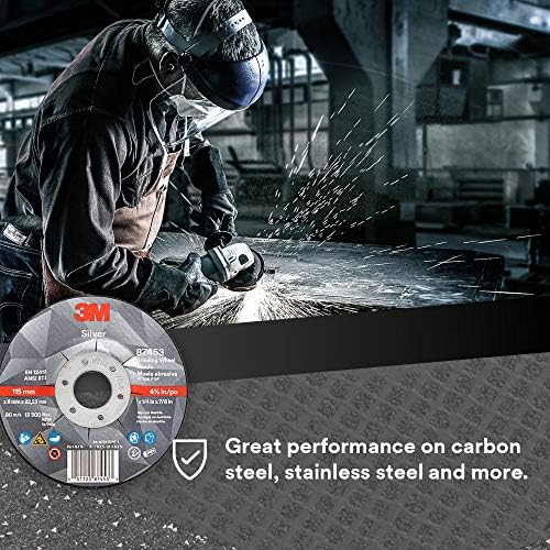 3M Silver Depressed Center Grinding Wheel, 87453, 36+, T27