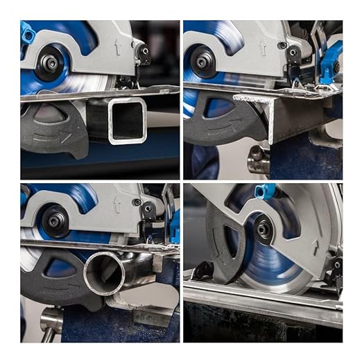 Evolution S185CCSL | 7.25” Metal Cutting Circular Saw | Cuts Steel & More | 7-1/4” TCT Blade Included | 45° Bevel Cuts | Dry-Cut | 15A Corded Power | Accurate, Powerful, Reliable