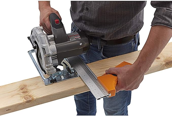 Bora 530416 QuickCut Circular Saw Guide with Rail & Angle Assist – All-in-One Woodworking Tool, 16" Durable Aluminum, (35.5cm) Guide Rail