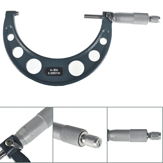 6-Pack Professional Outside Micrometer Set 0-6In / 0.0001In Precision Machinist Tool Premium Quality with Padded Case