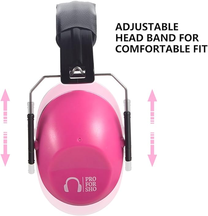 Pro For Sho 34dB NRR Hearing Protection Ear Muffs – Highest NRR Compact Design Ear Protection for Loud Events & Sensory Use