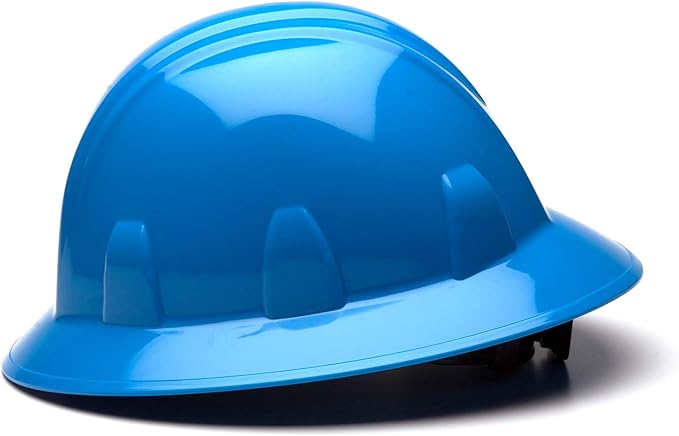 Pyramex Safety SL Series Full Brim Hard Hat 4-Point Ratchet Suspension