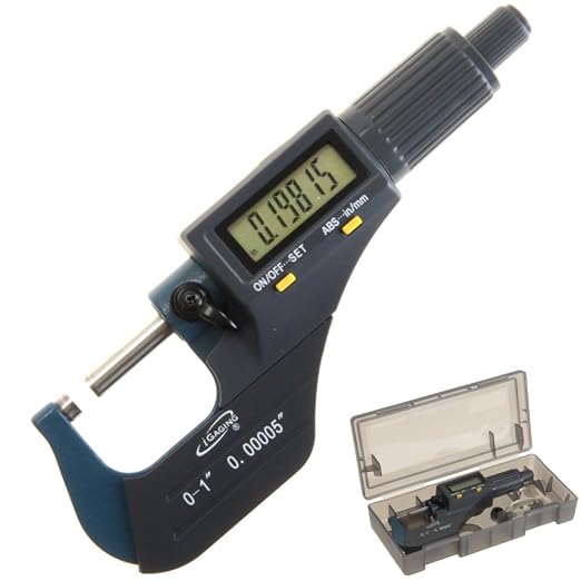 iGaging 0-1" Digital Electronic Micrometer w/Large Display Inch/Metric