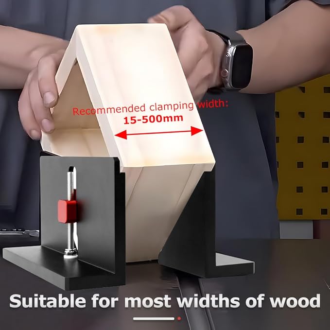 2PCS Right Angle Spline Jig,Box Joint Jig,Adjustable Corner Dovetail Jig for Table Saw Router Table Strengthen Miter Joints and Add Design for Picture Frames Small Boxes(COLOR:Black)