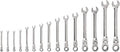 TEKTON Flex Head Ratcheting Combination Wrench Set, 15-Piece | WRC95001