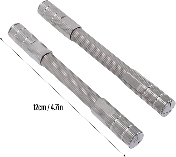 MAVIS LAVEN Pin Vise, Stainless Steel Double Ended Hand Drill for Jewelry Making and Watch Repair, 12cm Length, Versatile Tool for Fine Tasks