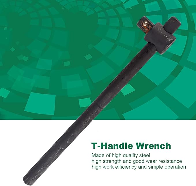 LiebeWH Sliding Wrench Breaker Bar T Handle Socket Wrench Breaker Bar Chrome Molybdenum Steel Ratcheting Breaker Handle(1/2 inch sliding bar)