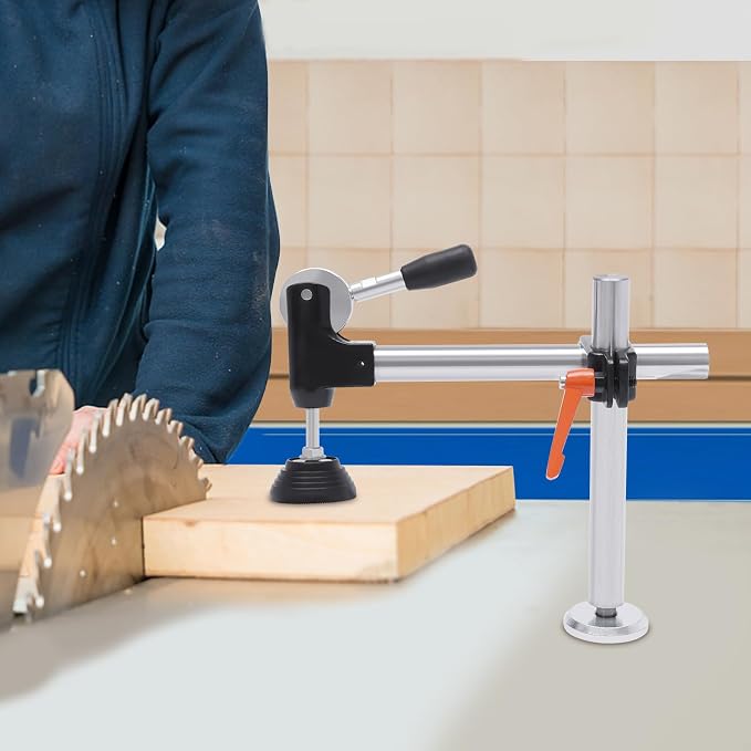 T-clamp Table Saw Presser Eccentric Press Manual Clamp Precision Sliding Table Panel Saw Adjustable Woodworking Manual Clamp Pressure Plate Device for Wood Thickness Less Than 11cm/4.33inch