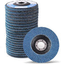 LotFancy 20PCS Flap Discs 4 1/2 for Angle Grinder, Premium Zirconia 40 60 80 120 Grit Sanding Disc, Type 27, 4.5" x 7/8” Grinding Wheels Welding Tools for Metal, Stainless Steel