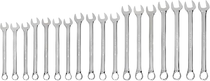 TEKTON Combination Wrench Set, 18-Piece | WCB90215 | 33 - 50 mm