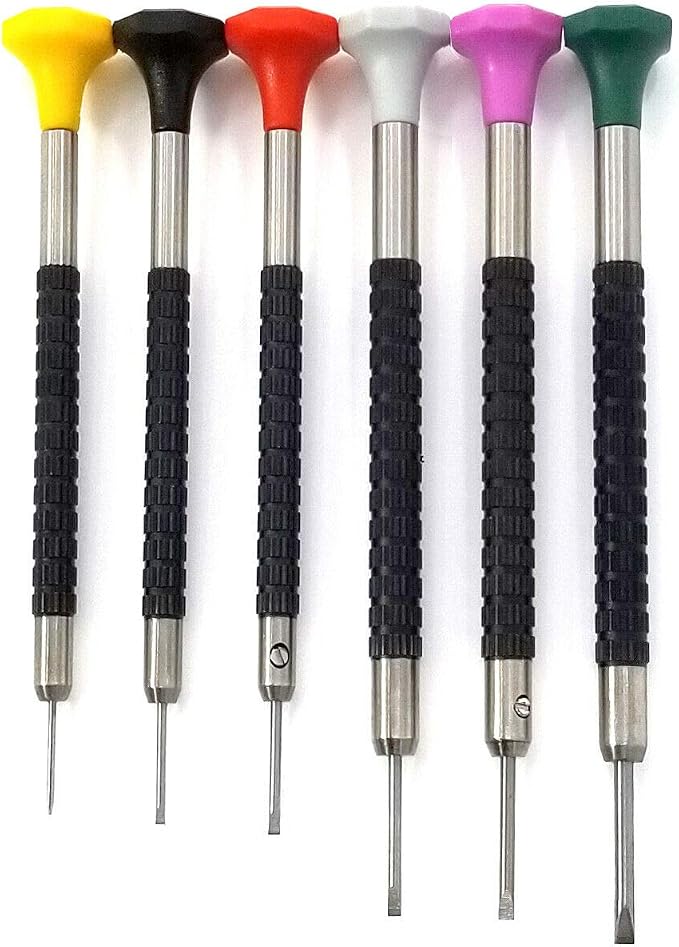 TIMELAB Watch Jewelry Repair Tool Flat Head Screwdriver Set 6PC - Made in Korea