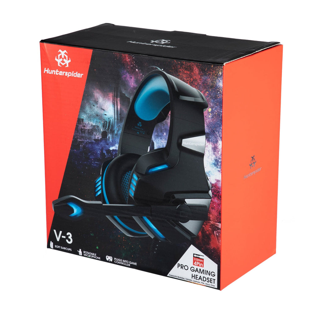 Head-mounted luminous wire-controlled PS4 gaming headset