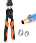 KF CPTEC PEX Clamp Tool for 1/2 inch and 3/4 inch PEX clamp rings - Pipe clamp crimping tools for 3/8 to 1 inch PEX cinch clamps, PEX clamp pliers
