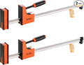 VEVOR Bar Clamps for Woodworking, 2-Pack 30 inch Parallel Clamp Set, F-Clamp with 1500 lbs Load Limit, Even Pressure, High-strength Plastic and Carbon Steel, for Woodworking Metal Working, Orange