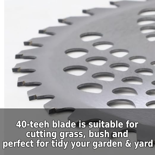 Japard 5 Pack Circular Saw Blades 10" x 40T Carbide Tip Table Saw Steel Cutting Blades for Weed Eater Trimmer, Replacement, Bore 1"