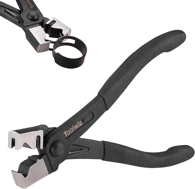 Toolwiz Clic & Clic-R Type Hose Clamp Pliers, CV Boot Clamp Tool Radiator Spring Collar Automotive Maintenance Tools