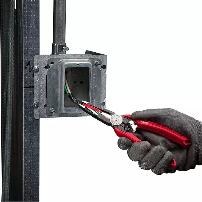 48-22-3078 For Milwaukee 7 in 1 High-Leverage Electrician Combination Pliers，Handle Length 5.6 in