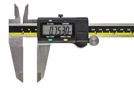 Mitutoyo 500-193-30 Caliper 12" (300mm) – High-Precision AOS Encoder – Durable Stainless Steel Vernier Caliper with .0005"/0.01mm Resolution for Accurate Caliper Measurement Tool